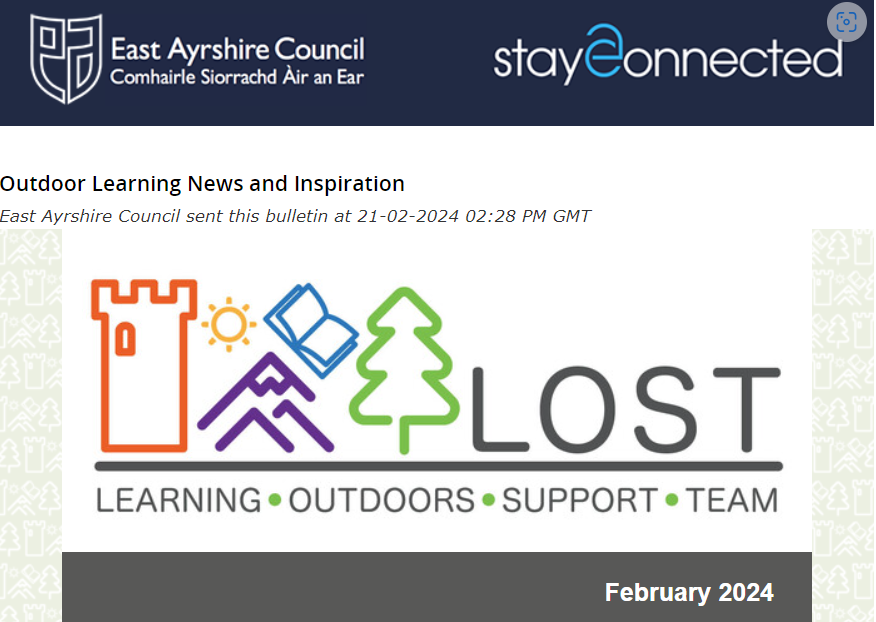 The latest EAC LOST Newsletter, Term 3 2023-24 now available. lnks.gd/2/2nbmBBP #outdoorlearning news & inspiration. See LOST ASN resources, @SAPOE_org strategy, @EacEducation good practice & lots more! @FenwickPrimary @NetherRob_ps @netherthirdps and Park School.