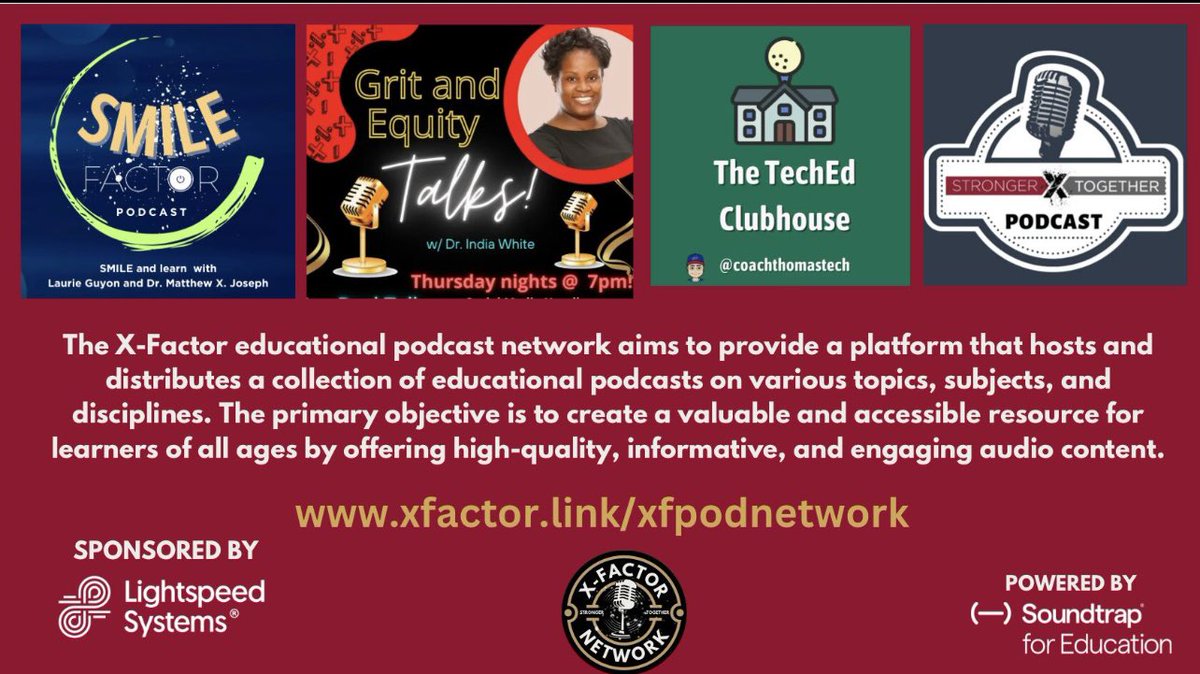 Join us at the XFactorEDU Network! #drindiawhite #grit #equity #education #xfactoredu 
@MatthewXJoseph