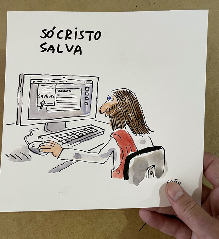 aiturrusgarai's tweet photo. Original que será sorteado dia 10 de março entre os assinantes do Correio Elegante. 
Além de concorrer todo mês a artes originais, o assinante recebe todo dia um cartum, tira ou texto inédito. 
O link está no perfil. https://t.co/tGqoGqoWed