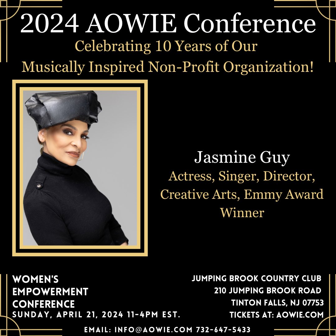 LisaAscolese's tweet image. The legendary Jasmine Guy will be speaking at this year’s Association of Women Inventors and Entrepreneurs Conference!

🎟️ at aowie.com

 Jumping Brook Country Club, 210 Jumping Brook Road, Tinton Falls, NJ! 📍
#jasmineguy #actorsofig #instagramactors #bignews