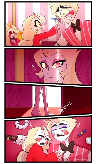 모닝스타 가족❤️🍎
#HazbinHotelLucifer 
#HazbinHotelLilith
#HazbinHotelCharlie 
