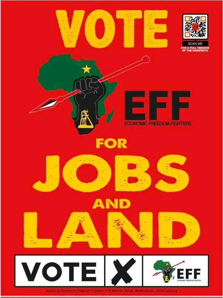 Our friendship ends on the 29 May #2024IsOur1994 if you can't prove to me that you #VoteEFF on both ballots after the election day closes

We also have a #countryduty to spoil all independent candidates ballots. 

I don't have time for DA, ANC and oppernheirmer minions sellouts.