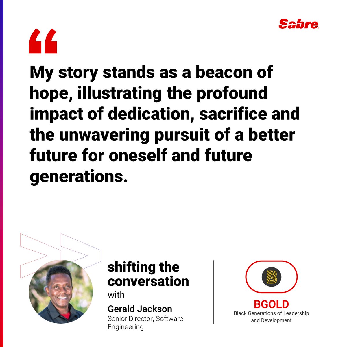 During #BlackHistoryMonth, we are shifting the conversation with Gerald Jackson, an active member of our BGOLD inclusion group. Take a peek inside his story. bit.ly/3uJGal5 #insidetheshift #shiftingtheconversation