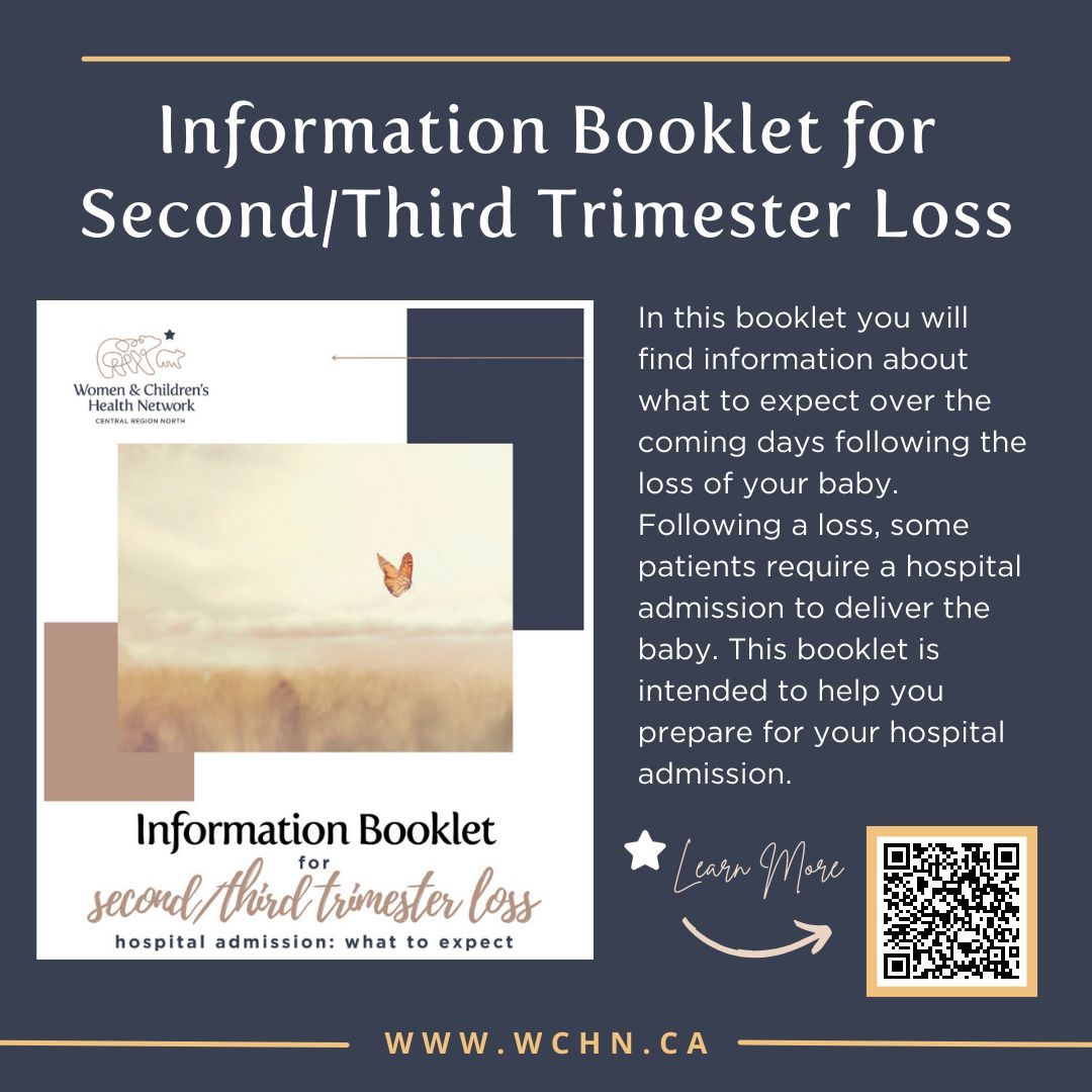 A resource for grieving parents: This booklet offers guidance during a challenging time, providing info on what to expect after losing a baby. To view and download the booklet, visit: wchn.ca/resourcelibrar… 

#GriefResources #HealthcareSupport #ParentingJourney #BereavedParents