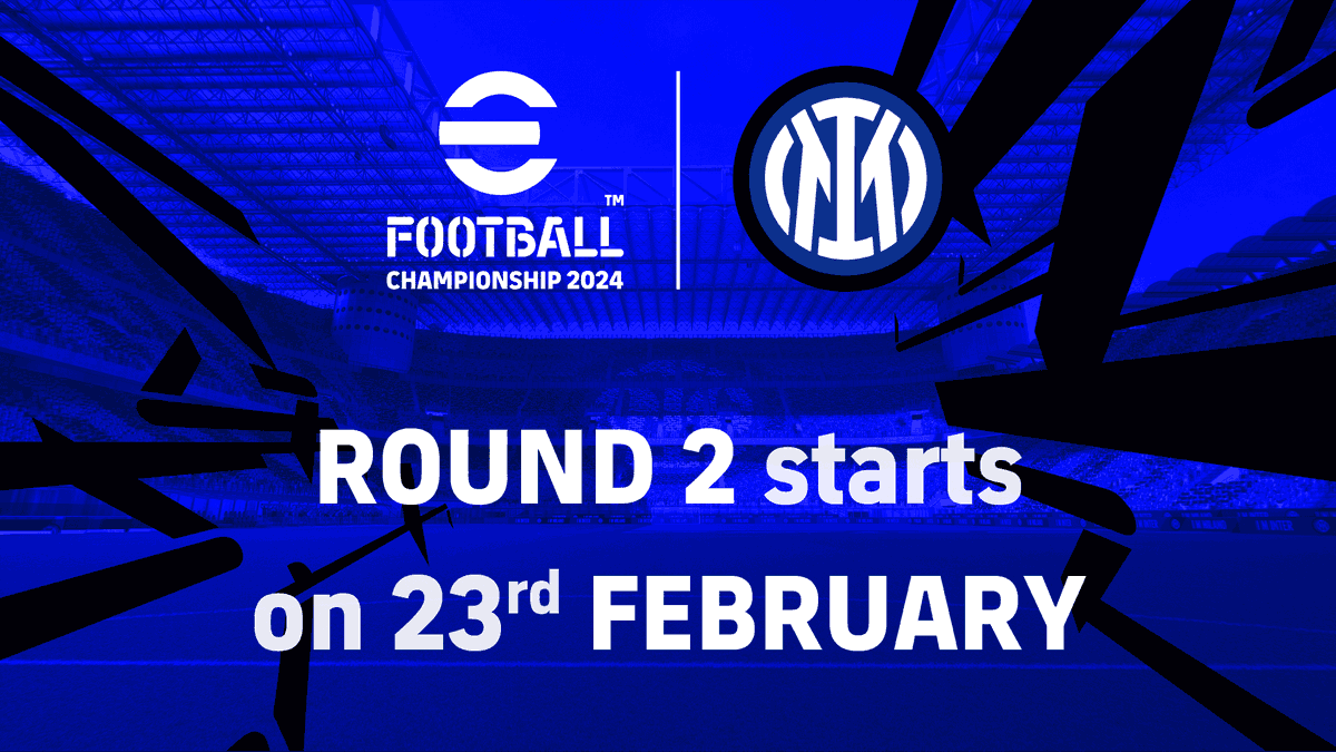 Round 2 of the @Inter #eFootballChampionship Club Event is just 2 days away! 🔵⚫ 

Microsoft (Windows) users can now participate in Round 2 onwards. 

Friday 23rd February. Don't miss it! 📅

Together we can #BeChampions  #eFootball