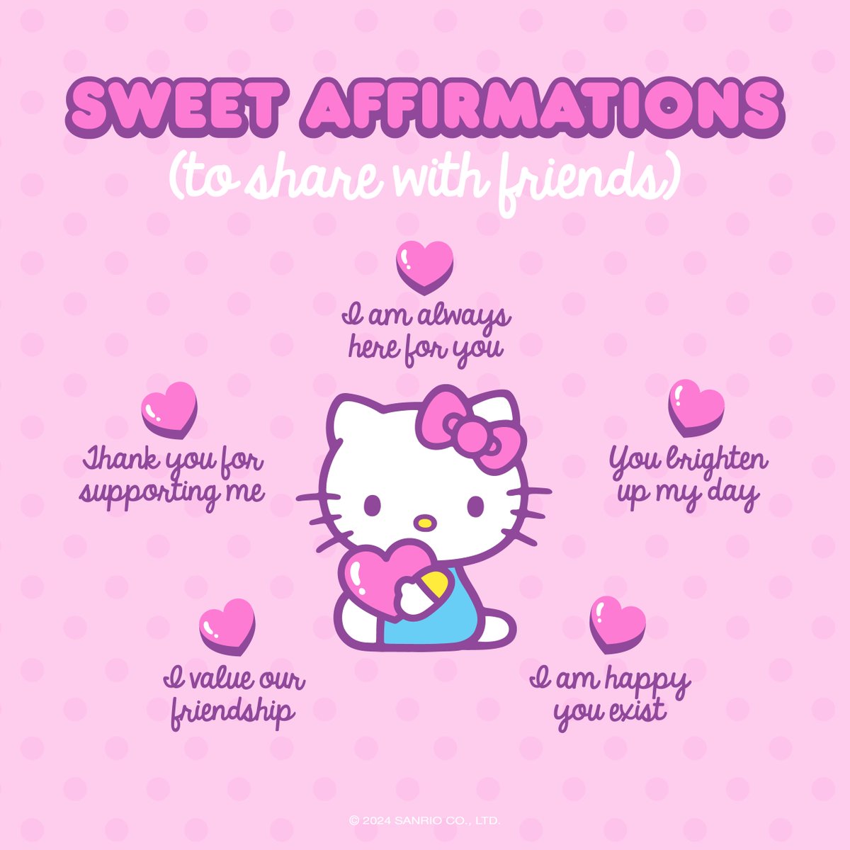 WellnessWednesday: Sweet Affirmations to share with friends 💓 Tag your  besties!, image size:1200x1200