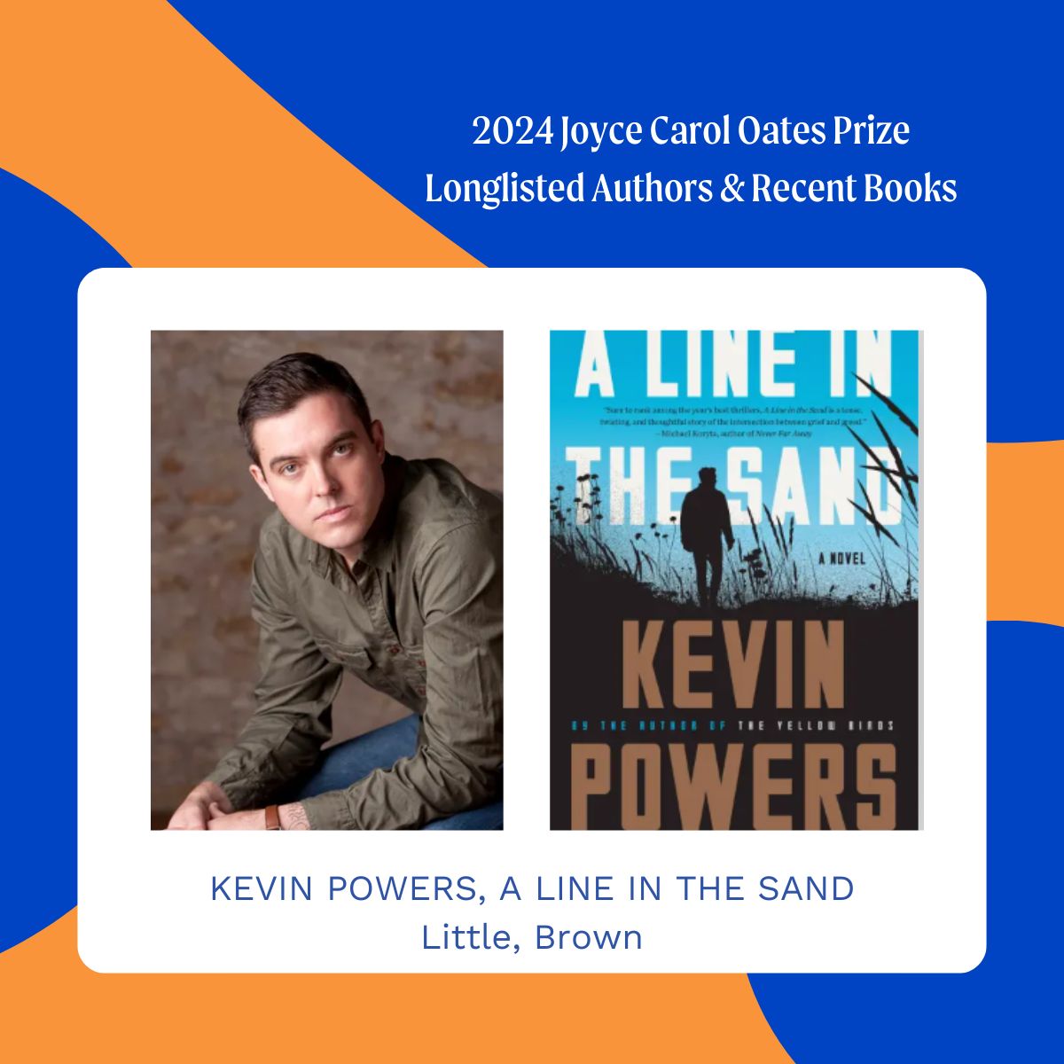 Congratulations to Kevin Powers. Krikus Review calls A Line in the Sand 'masterful in its structure and pacing; a great read.'