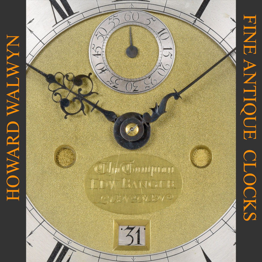 HowardWalwyn's tweet photo. THOMAS TOMPION &amp; EDWARD BANGER, N° 463
London circa 1707
A fine and rare Queen Anne period ‘Type 3’ longcase clock by this famous partnership.
The case is veneered with figured walnut. 
https://t.co/OvsivC0fxK
#antiqueclocks #longcaseclocks #tallcaseclocks #londonclocksdealer https://t.co/aTJDOa5Pun