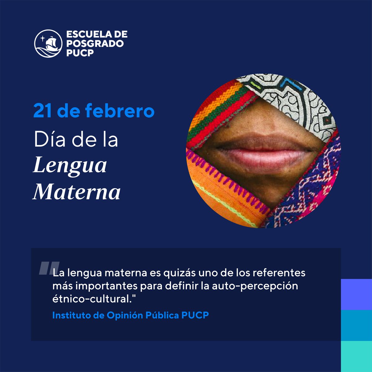 #DíaDeLaLenguaMaterna | ¡Hoy se celebra el Día Internacional de la Lengua Materna! Recordemos la importancia de promover la diversidad lingüística y cultural, y el multilingüismo. 📣

#21DeFebrero #LenguaMaterna #Diversidad #Lingüística