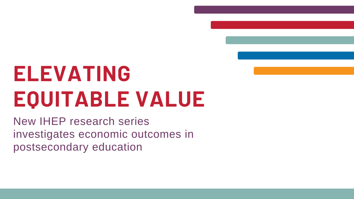 IHEPTweets's tweet photo. Want to better understand the economic value of #HigherEd? Teams of researchers used our #EquitableValueExplorer to develop new data-driven insights about improving postsecondary value. Read the series: https://t.co/QftFHa7dJQ https://t.co/GzNE01OsME
