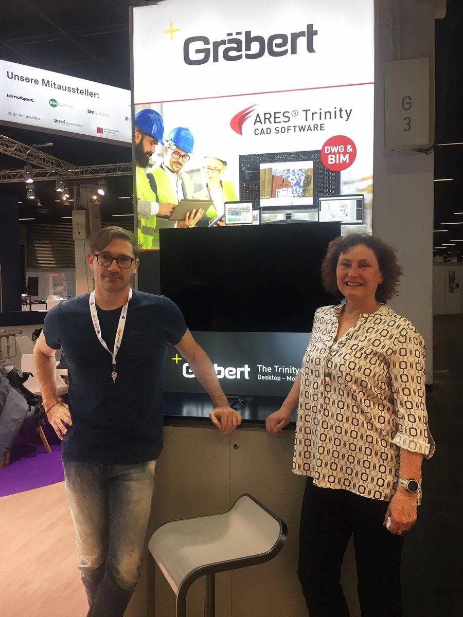 📢 Greetings from Team Graebert at <a href="/digital_bau/">digitalBAU</a>  #digitalbau2024 ! 🏗️ Visit our booth at Hall 4.2, Stand 418, Koelnmesse Halle 7 to explore the power of @GraebertARESCADsoftware. Join us in embracing the digital transformation in construction! See you there! 😃