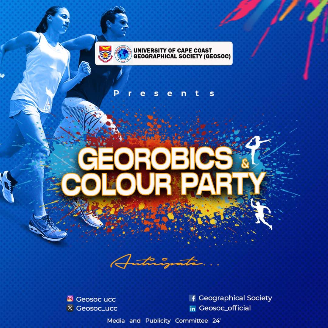 GeosocOfficial's tweet photo. Hey!! GEOSOC are you ready for this year's GEOROBICS AND COLOUR PARTY???

#mediaandpublicity24 https://t.co/cr6MrAJXQW