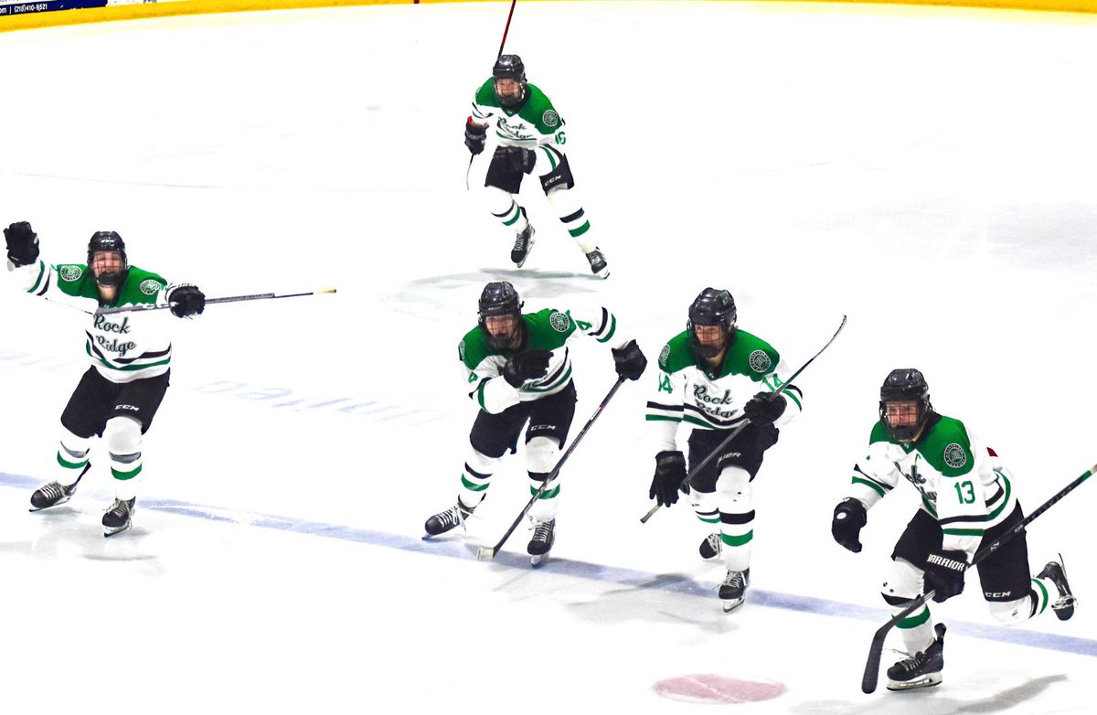 Still have the feels after that marathon of a win last night! Congrats boys! Playoff hockey is sure fun! 

Next up Semifinal Saturday vs Rapids at the Amsoil 🕛12pm. 

🟢🟢🟢🟢 green it up Wolverine fans 👏📣