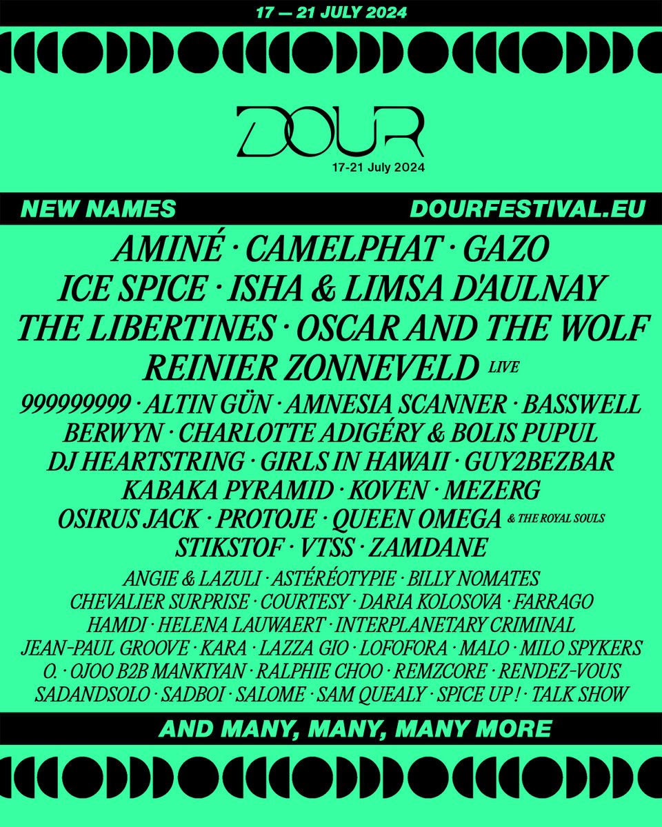I'm playing @dourfestival on the 20th of July and might be the first time playing new music that's pretty cool. Pull up on me dourfestival.eu/en/tickets