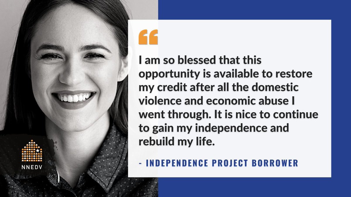 nnedv's tweet photo. Our team is proud to help #IndependenceProject borrowers restore their credit after experiencing financial abuse. Learn more about this one-of-a-kind microlending program: https://t.co/BvLLlALmeb https://t.co/7lAGYWNYma
