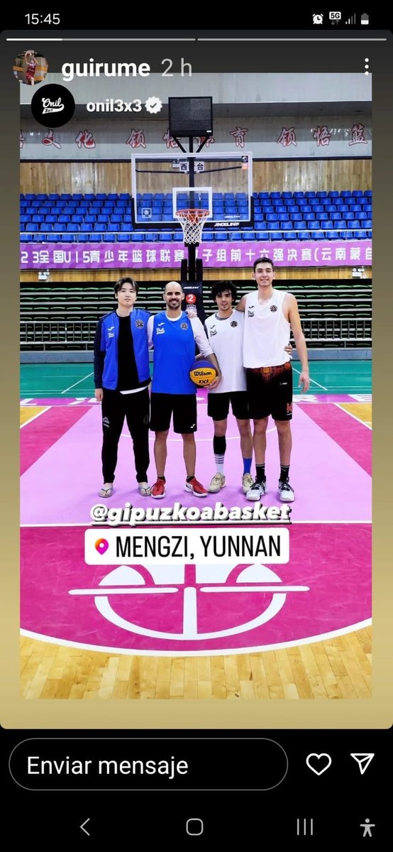 Muy fan de ⁦<a href="/gipuzkoabasket/">Inveready Gipuzkoa Basket</a>⁩ en el 3x3 de Mengzi… vamos ⁦<a href="/guirume/">guillermo ruizmerino</a>⁩ 🏀🏀🏀