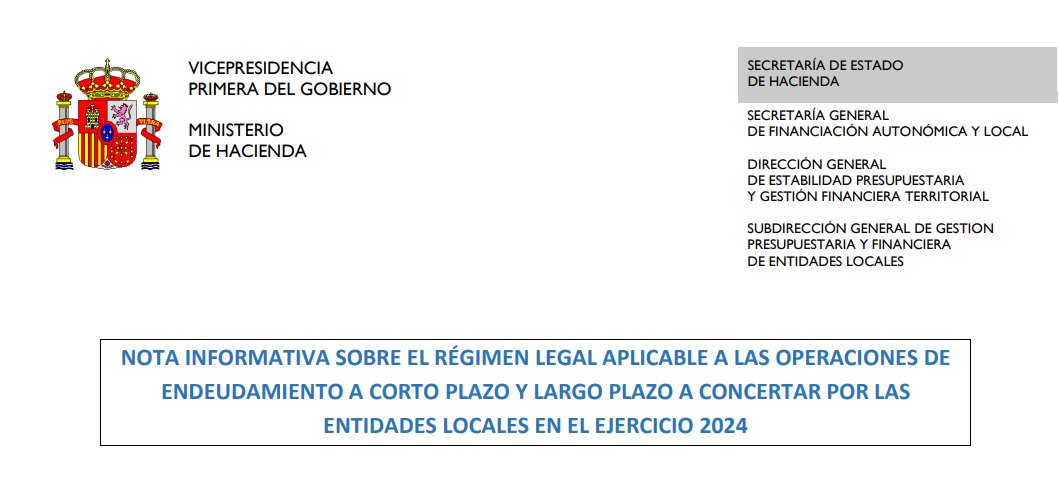 Nota informativa de <a href="/Haciendagob/">Ministerio de Hacienda</a>, sobre el #endeudamiento de las #EELL 2024.
#FHCN
hacienda.gob.es/Documentacion/…