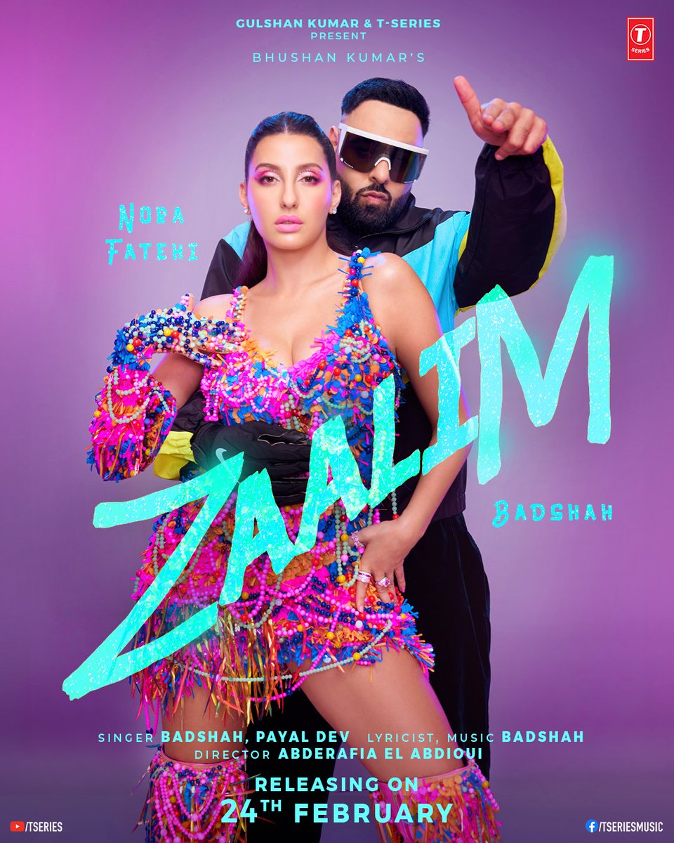 24th Feb bout to get lit 'cause #Zaalim gonna bring the heat! 🔥🔥

#tseries #BhushanKumar  <a href="/Its_Badshah/">BADSHAH</a> <a href="/norafatehi/">Nora Fatehi</a> <a href="/iPayalDev/">Payal Dev</a> #AbderrafiaElAbdioui #RajitDev
