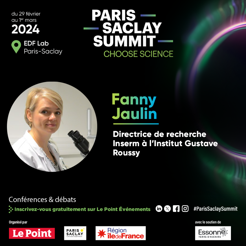 📢[#ParisSaclaySummit] L'@Inserm est partenaire de la 1ère édition de ce congrès qui se tiendra les 29 fév et 1er mars prochain au coeur du cluster de Saclay. Ne manquez pas les interventions de nos chercheuses @MKvaskoff et #FannyJaulin ! Inscriptions : bit.ly/42NaxDK