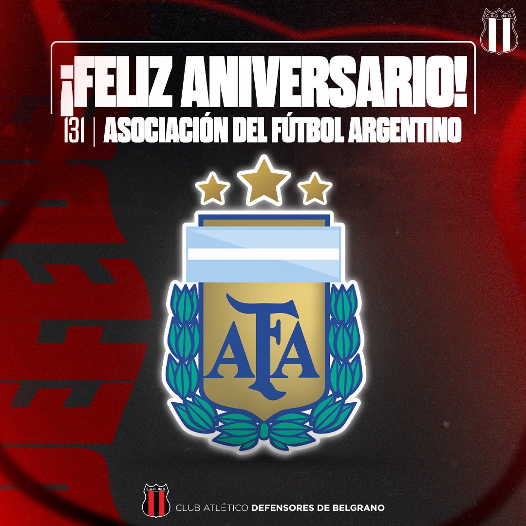 🎂🇦🇷 ¡Feliz aniversario, @AFA! #SomosDefe 🔴⚫️