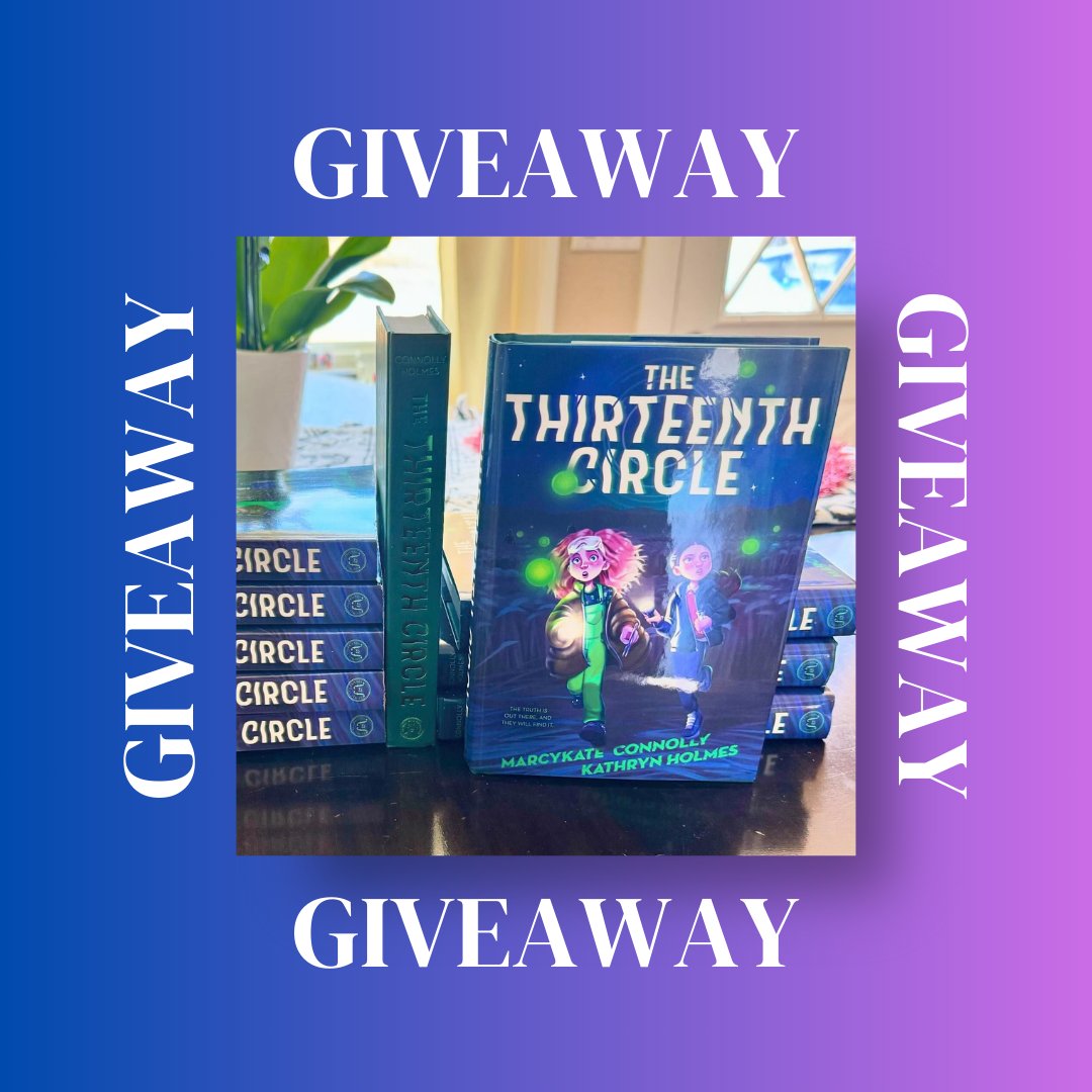 Head over to our Insta for a book giveaway from @MarcyKate and @Kathryn_Holmes! The X-Files meets Scooby-Doo in THE THIRTEENTH CIRCLE, a middle-grade mystery featuring two unexpected friends, crop circles, science fairs, and Men in Black.