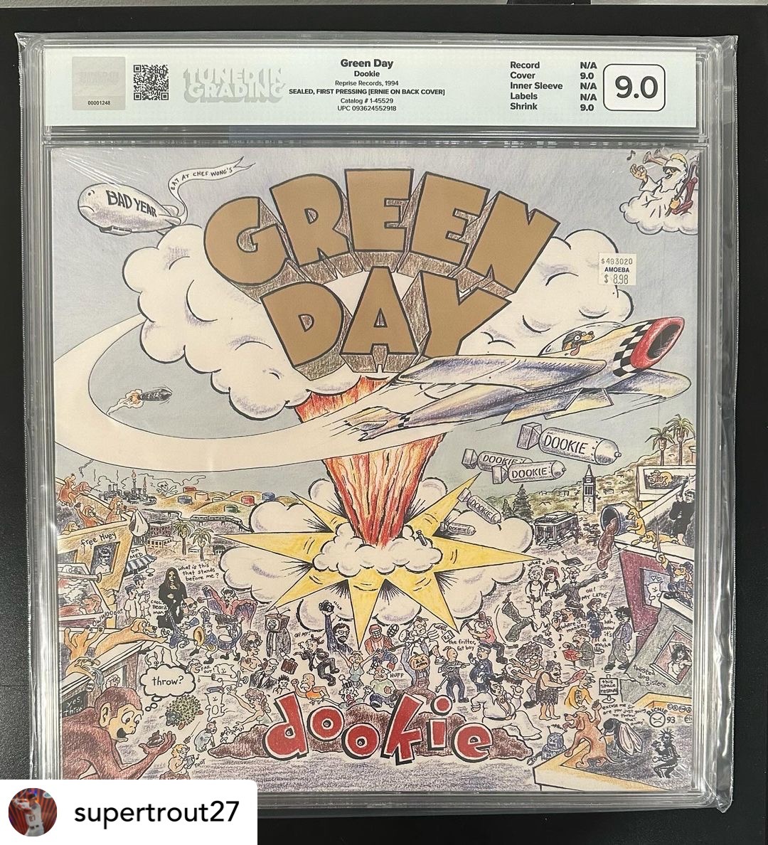 TunedInGrading's tweet photo. 30 YEARS OF @GreenDay’s ‘Dookie’ album! 🤘

Check out supertrout27's original post on IG:
https://t.co/XuXHXLuTyV

Keep spreading the music love, and don’t forget to tag us for a chance to be featured next! https://t.co/dqmmcj8s9N
