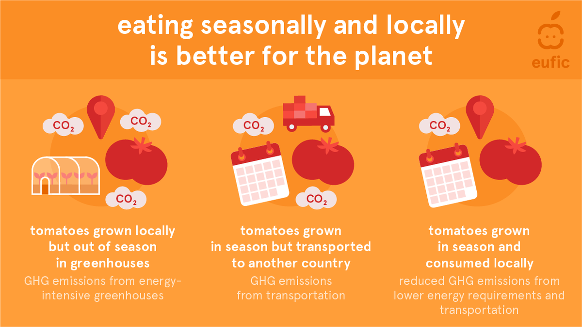 🚨 Myth alert! 🚨

While #LocalFood is great for supporting nearby farmers and reducing carbon emissions from transport, it's not always the most sustainable option. To be truly eco-friendly, opt for locally produced, in-season fruits &amp; veg.