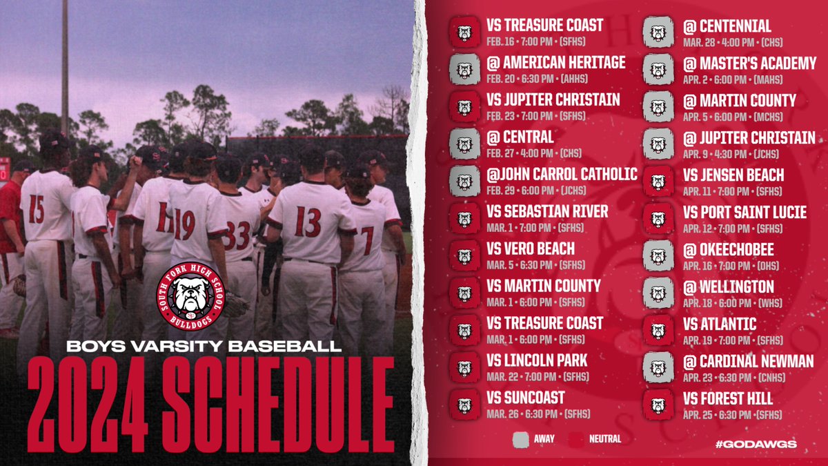 Congrats to the Boys Varsity Baseball who took down #4 in the country last night by defeating American Heritage.  Mark your calendars to come out and see them play this year.  #GoBulldogs