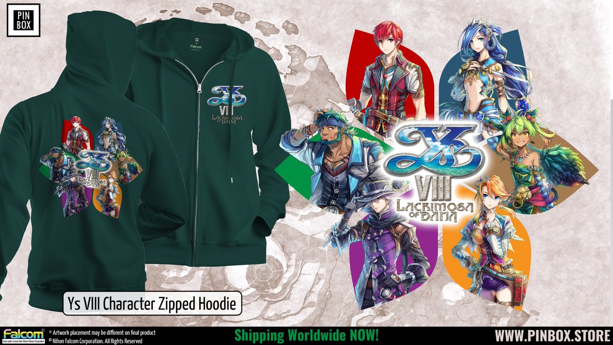 Our Brand New #YsVIII Lacrimosa of Dana hoodie is in stock and shipping worldwide now, courtesy of our continued partnership with @nihonfalcom! Grab yours today @ pinbox.store