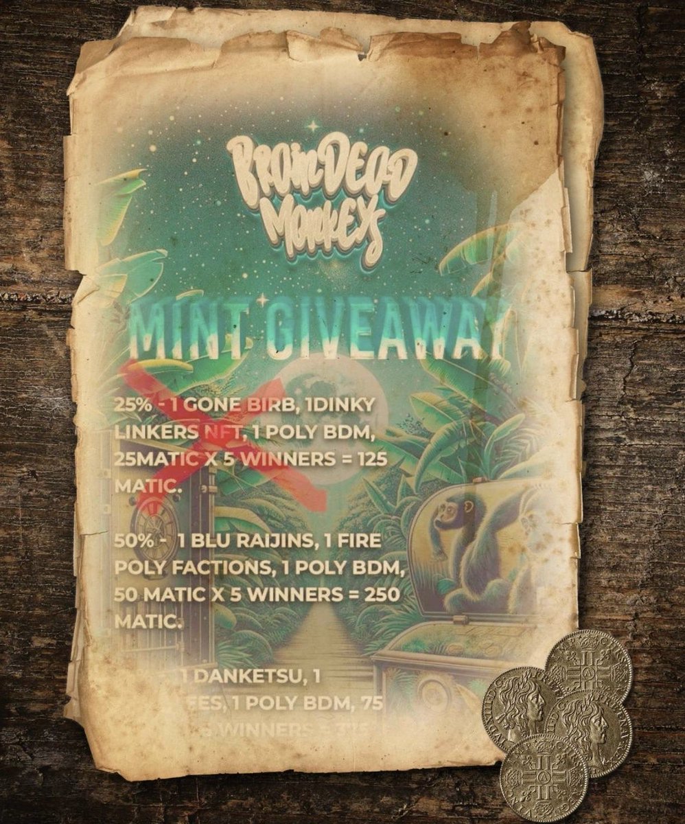 🎉👀We've hit 25% of our mint for @BDMPOLY_ Gen3 and sent prizes to our milestone winners!! 💰 70 more mints until 50%, there's still time to join this giveaway! Mint now before it's too late!! LET'S FOOKING GO!!! 🔥🙌🙊 #PolygonCommunity #polygonsnfts Minting @Moonflownft