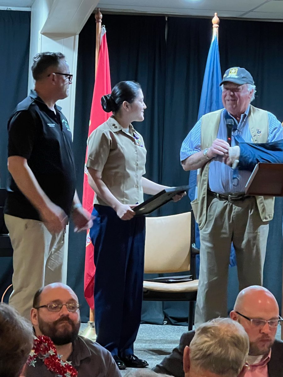 BISD student Lia Otero was honored by the Elks Lodge of Brenham for her commitment to upholding exemplary standards of leadership &amp; American values as a member of the MCJROTC. This recognition is an honor, &amp; we take great pride in celebrating her achievements.