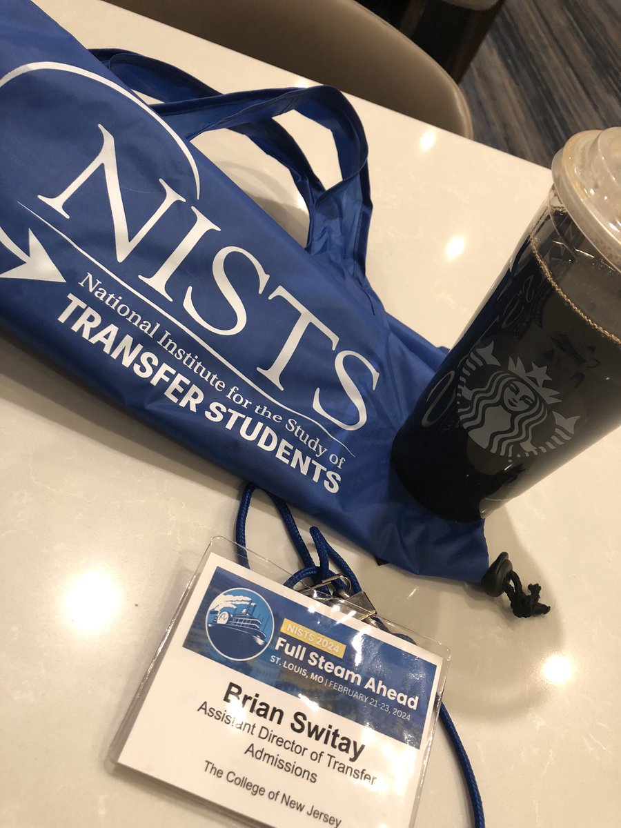 Obligatory Conference badge pic! So excited to be here in #StLouis for @transfertweet Conference!

@PHITHETAKAPPA @TCNJ @TCNJ_Admissions #TransferStudents #NISTS24