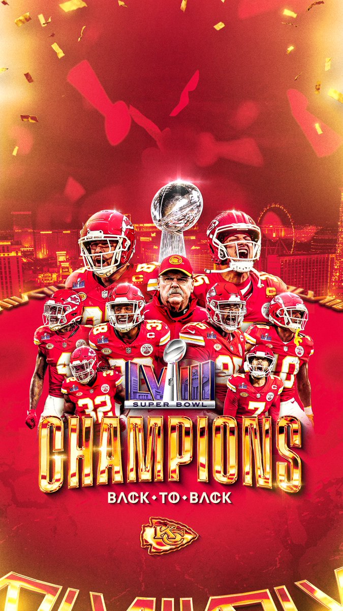 Chiefs's tweet photo. Back-to-back years with a champs #WallpaperWednesday 🏆 https://t.co/xaAdDoAw80