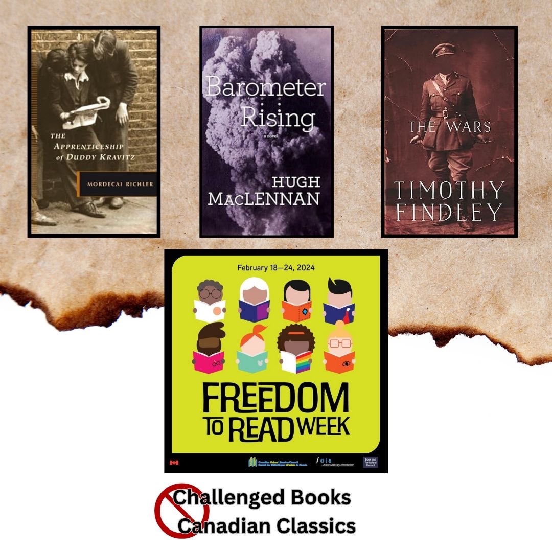 #CanLit novels are making our #waybackwednesday selection of challenged books 📚Throughout the years, classic novels have been the focus of attempted library removals. With perseverance, Canadian authors continue to thrive through challenges to #intellectualfreedom

#FTRWeek