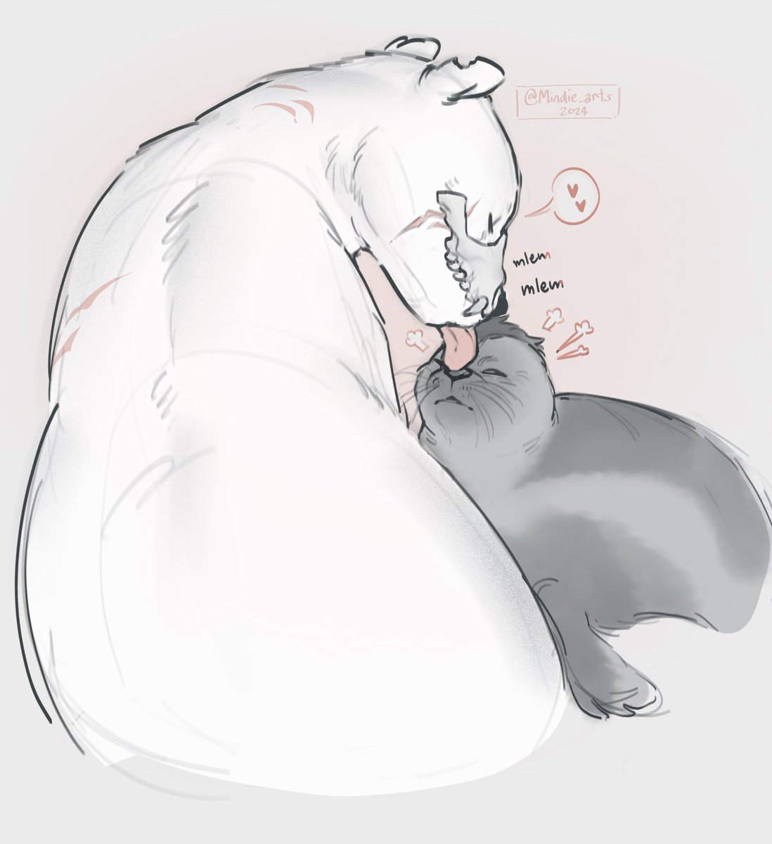 MindieArts's tweet photo. *metal pipe banging noise* 
they’re so cute 🦭#GhostSoap 
.
@LSbullshit ‘s AU makes my heart explode😫 https://t.co/0dizTe0V4Z