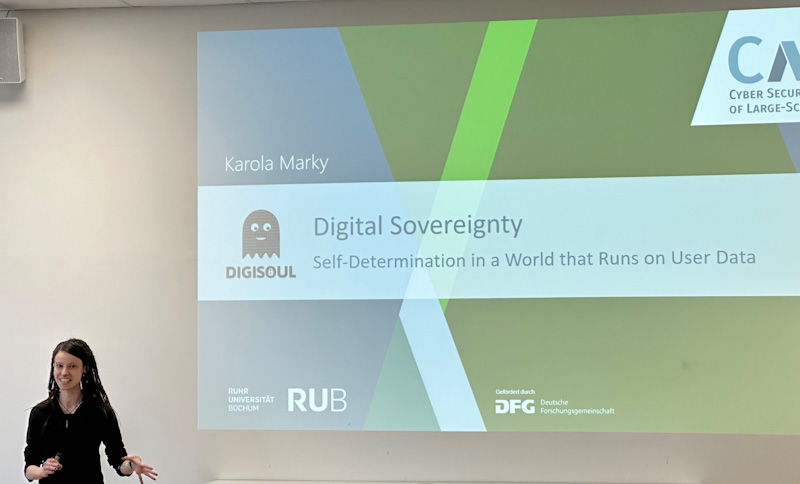 Today, CASA PI Karo Marky (@yon_ju_ni) gave an exciting insight into her research area of #DigitalSovereignty with her Inaugural Lecture. If you want to learn more about Karo's work, check out this episode of our podcast #Nachgehackt ➡️ cube-five.de/about-digital-…