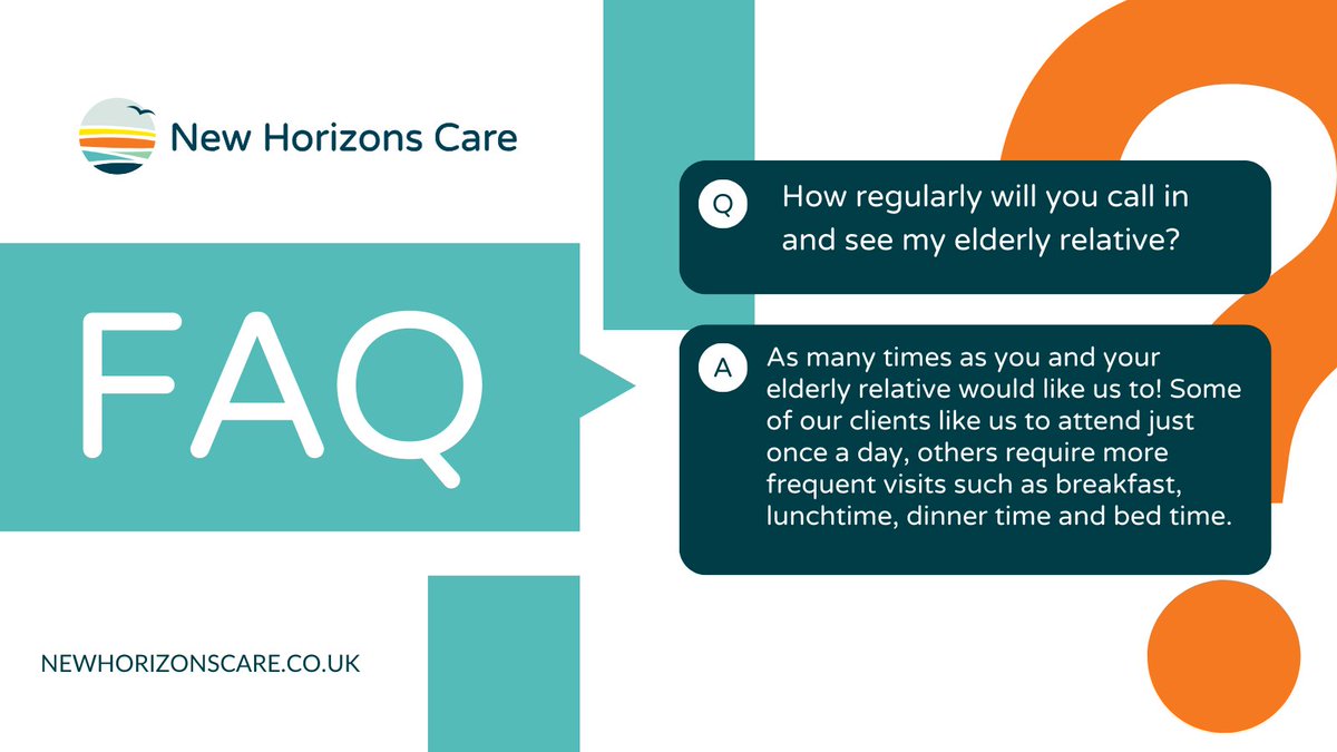 How regularly will you call in and see my elderly relative?

As many times as you and your elderly relative would like us to; it really depends on the needs and preferences of your elderly relative.