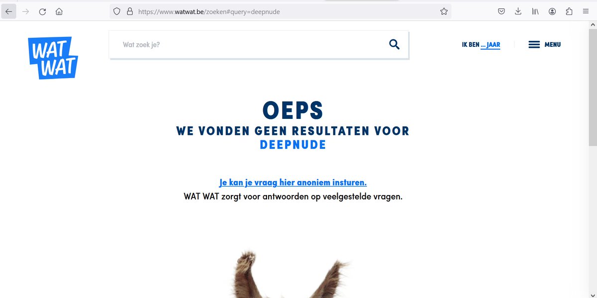 FPerdaens's tweet photo. Goed idee van @dalle_benjamin om ook via @watwat_jijweet info over #deepnude aan te bieden aan jongeren. Er is nog groeimarge. #mediawijs https://t.co/luisN4odbn