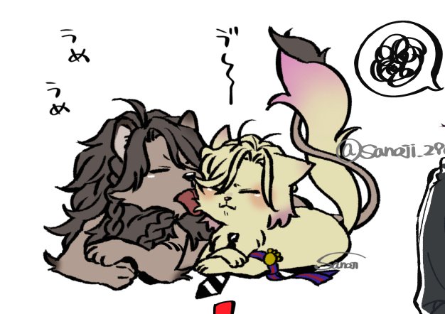 レオヴィルは去年描いてた!ねこのひ!😺 