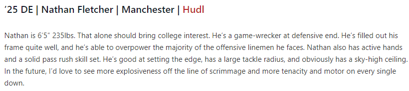 Thanks to @prepredzoneMI for the shoutout! Looking forward to my senior year. hudl.com/video/3/165695… @mdwestathletics @ScoutingA1 @TheD_Zone @MIexposure @SmTownScouting