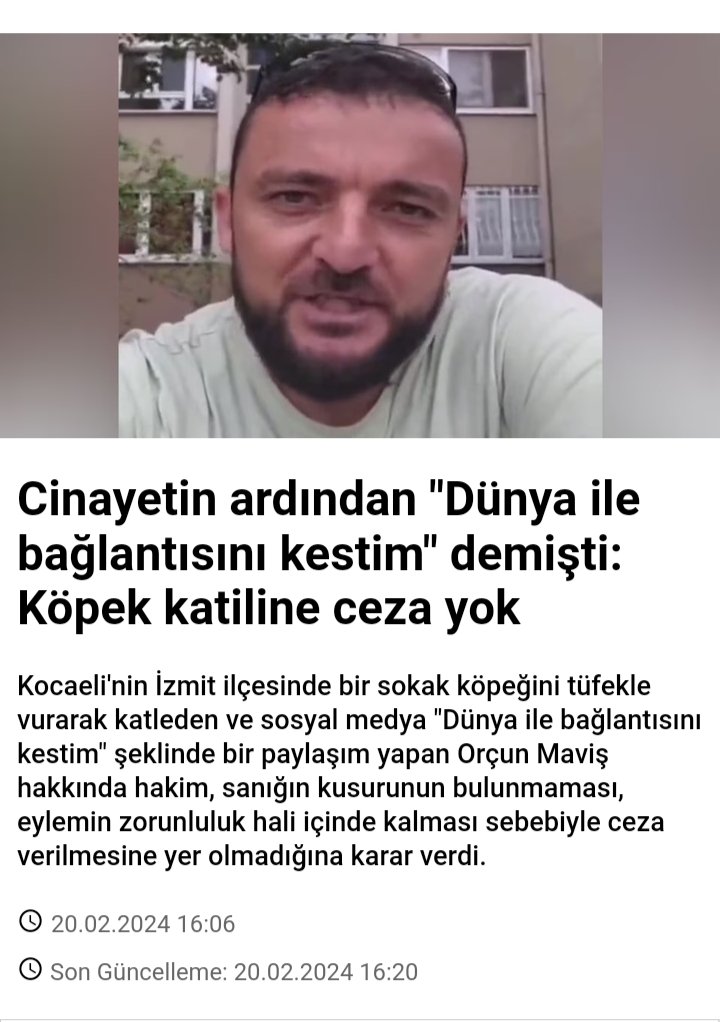 #OrcunMaviştutuklansın Hayvan katilleri cesaretlendirilmesin!