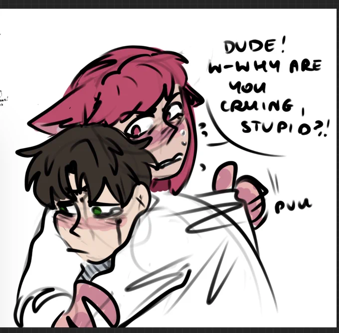 Been gaying around with @Chiba_Deer last night 