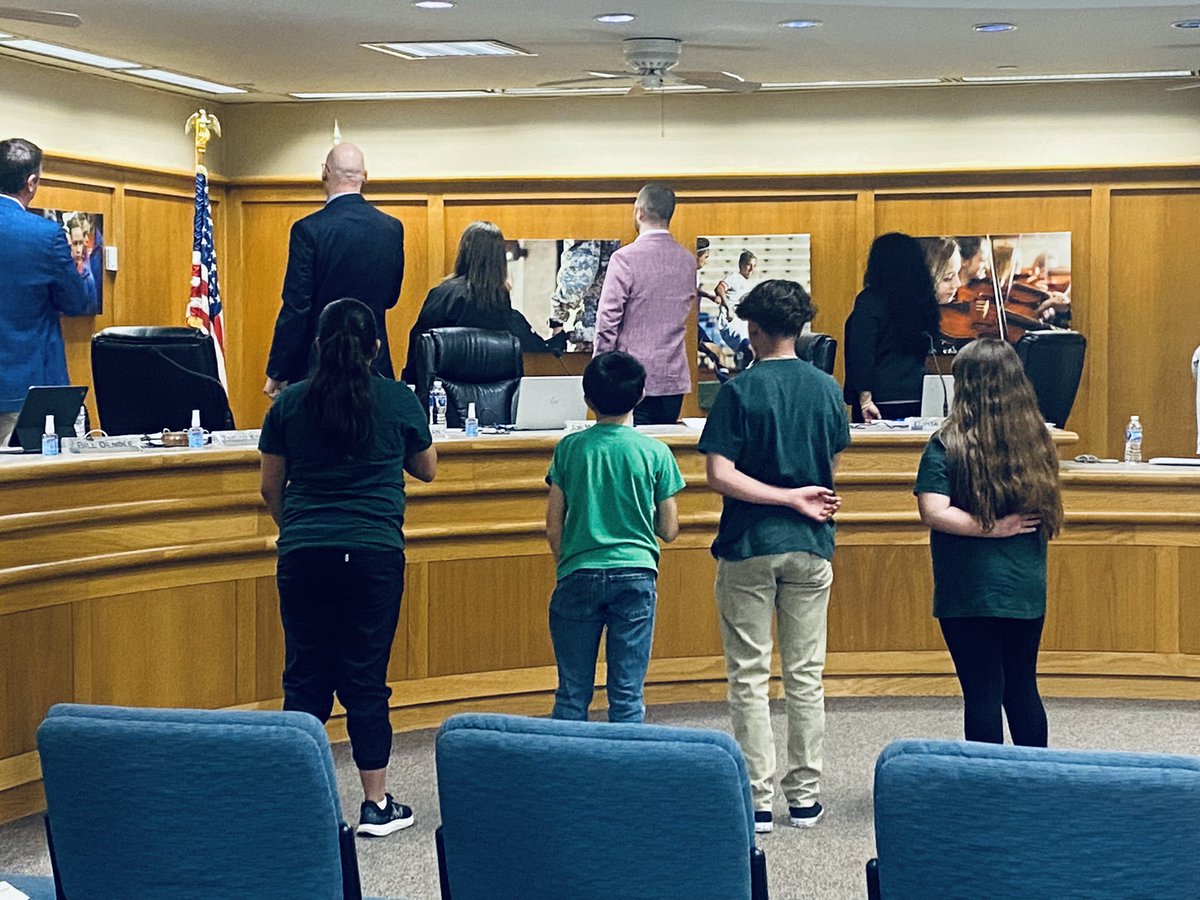 Our 5th grade Ambassadors were special guest at the SAISD Board Meeting last night! Great Job Apaches! <a href="/AltaLomaSAISD/">Alta Loma Elementary</a>