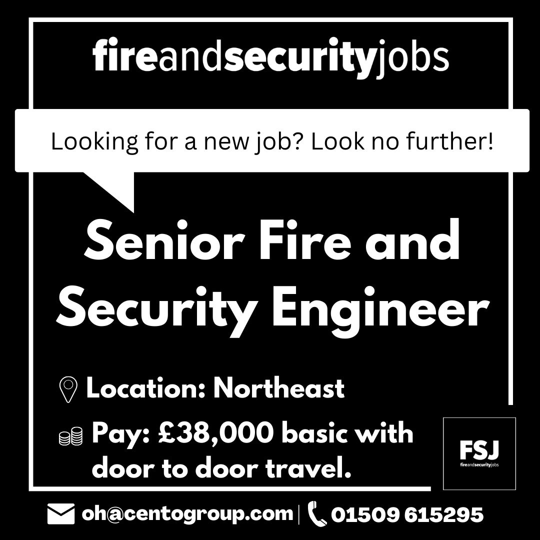 firesecjobs's tweet photo. Are you looking for a new opportunity? 🎉
Want to earn £38k basic with door to door travel? 💸

Contact Owen Hennessey ⤵
📞 01509 615295  | 📧 oh@centogroup.com

#SeniorFireandSecurityEngineer #job #jobs #jobvacancies #fireandsecurity #fireandsecurityjobs https://t.co/FWOEIk2DT0
