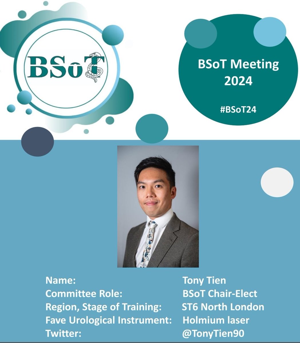 🌟 The second session at #BSoT24 will be all about Life Outside Urology (👀 I know): Trainees with Parallel Careers. Chaired by the excellent @zoe_panayi and our Chair-Elect @TonyTien90! You won't want to miss it 🌟 @BAUSurology @BURSTurology #Urology #UroSoMe
