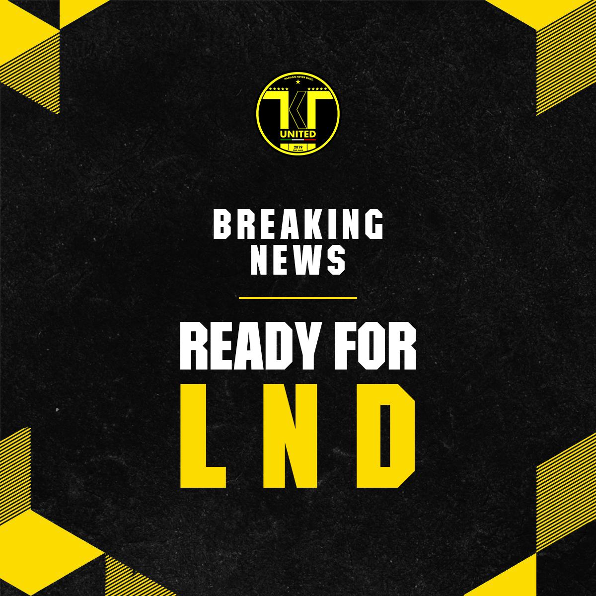 ⚫️🟡 COMUNICATO UFFICIALE
Siamo orgogliosi di poter annunciare la nostra partecipazione alla LND Esports.
Il progetto ci vedrà impegnati a rappresentare una società con ambizione e lungimiranza e avrà diverse implicazioni positive.
A breve i dettagli.