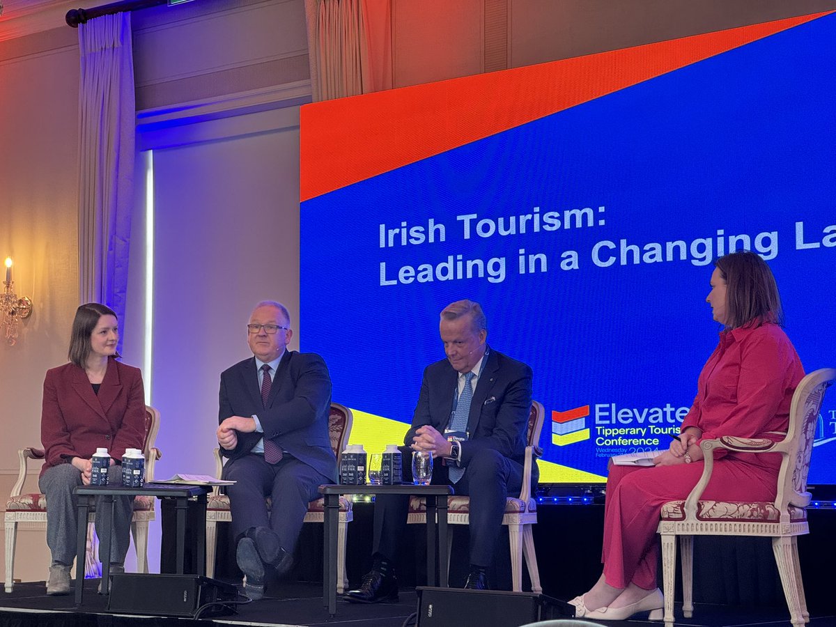 Great insights and advice from tourism industry leaders here in Cashel, @TipperaryCoCo with Alice Mansergh, CE Designate @TourismIreland Paul Keeley @Failte_Ireland and Adrian Bartels @CashelPalace