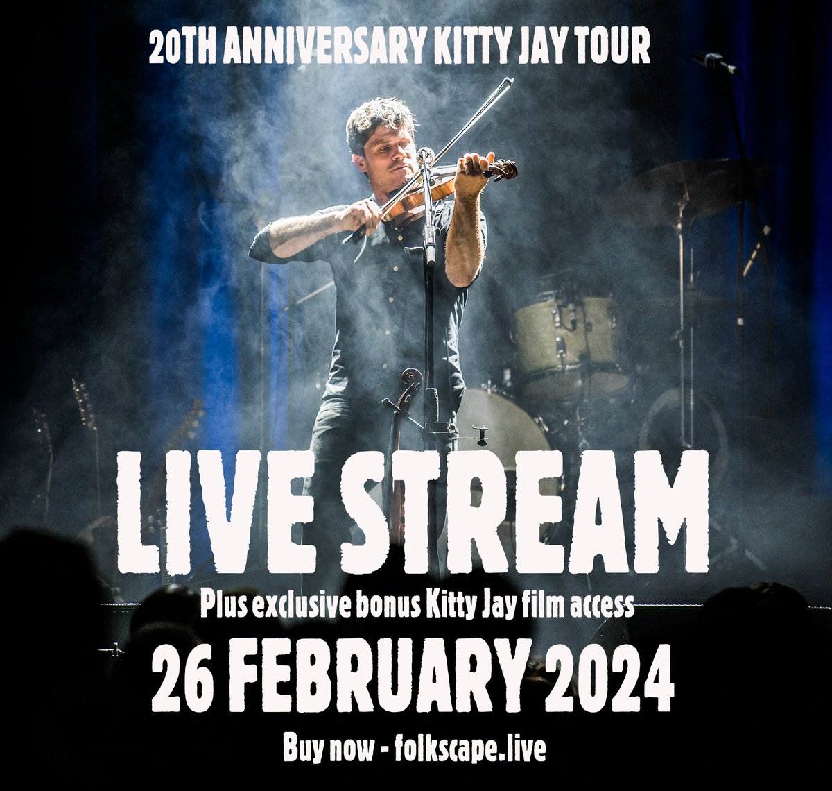 We've teamed up with FolkScape to LIVESTREAM our show from Chester on Monday! Tickets available to buy in advance now - folkscape.live AND if you buy a streaming ticket prior to the concert you also get early access to the second and third parts to the Kitty Jay film