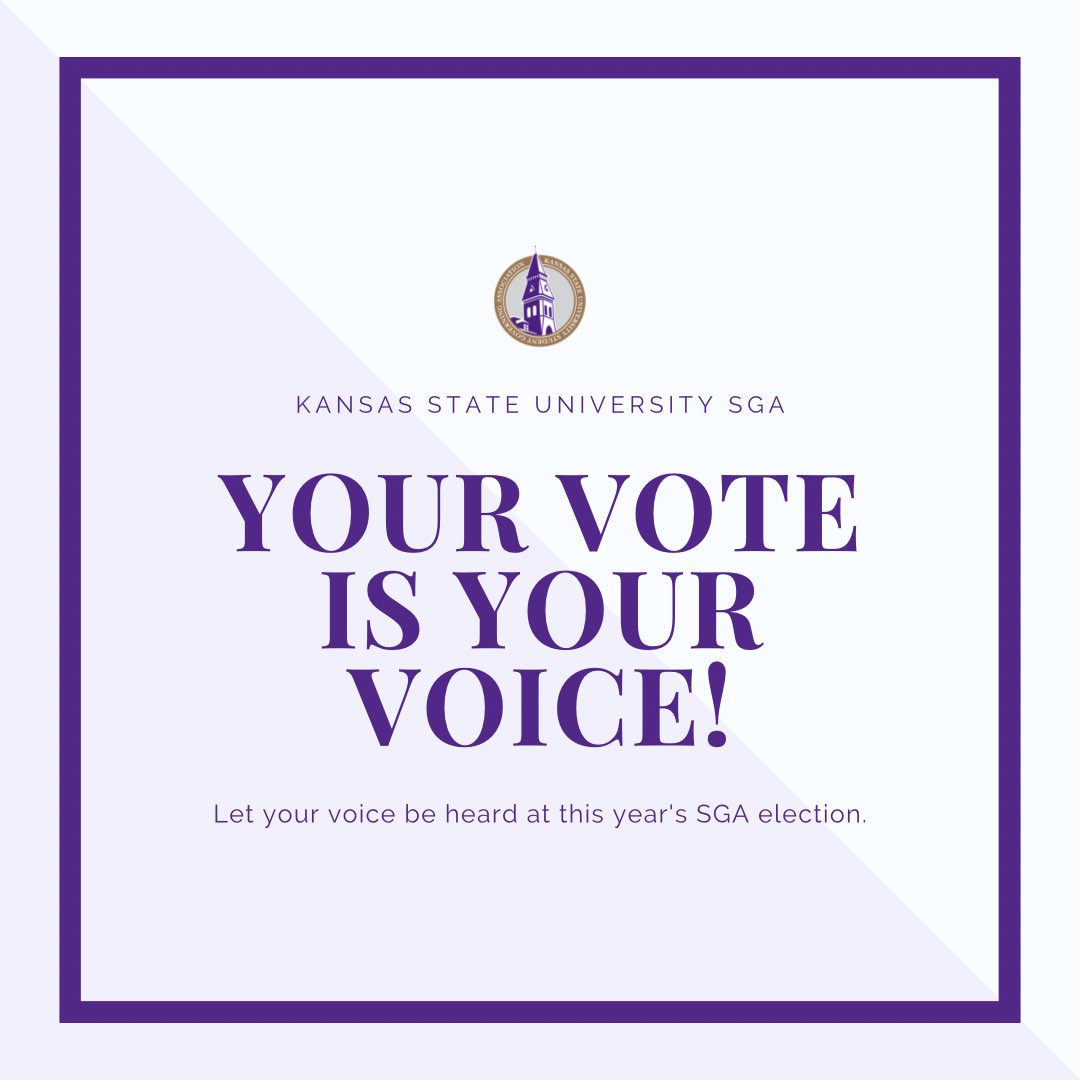 kstateSGA's tweet photo. Polls close at 6 p.m. tonight. Make sure to cast your vote in the 2024 SGA election! https://t.co/FPz6mZV9bY