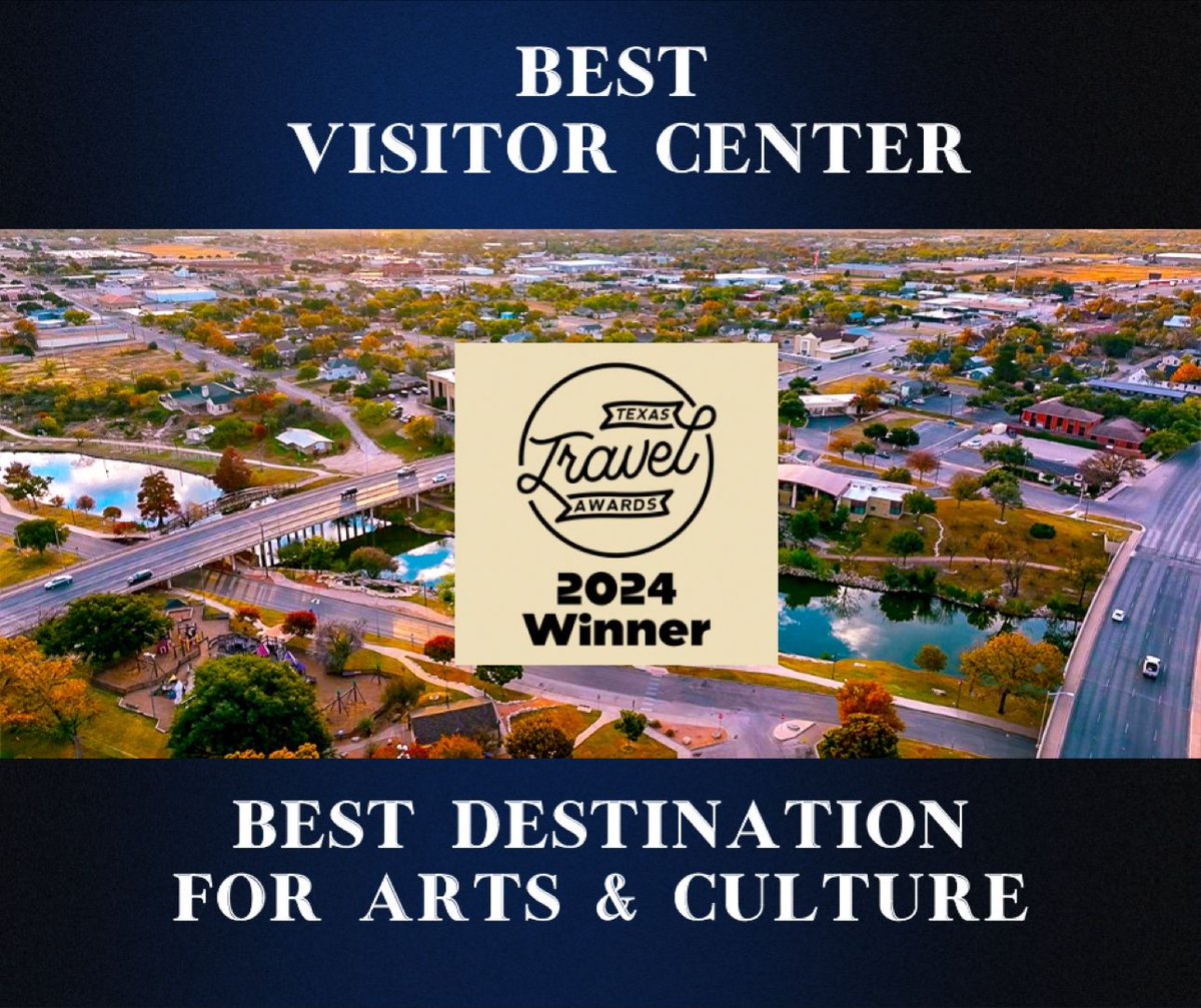 Thrilled to announce that Discover San Angelo has been honored with two Texas Travel Awards for Best Visitor Center and Best Destination for Arts and Culture! 🎉🏆 #DiscoverSanAngelo #TexasTravelAwards #TexasTravel